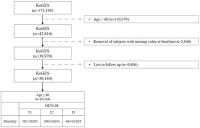 METS-IR and all-cause mortality in Korean over 60 years old: Korean genome and epidemiology study-health examinees (KoGES-HEXA) cohorts